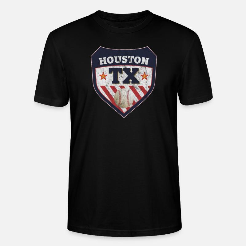 Houston Texas Baseball Geschenk - Stanley/Stella Unisex Bio-T-Shirt CRAFTER - Schwarz