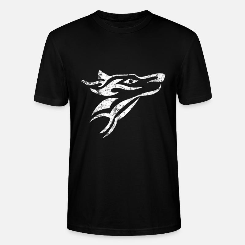 Wolf Raubtier Jagd - Stanley/Stella Unisex Bio-T-Shirt CRAFTER - Schwarz