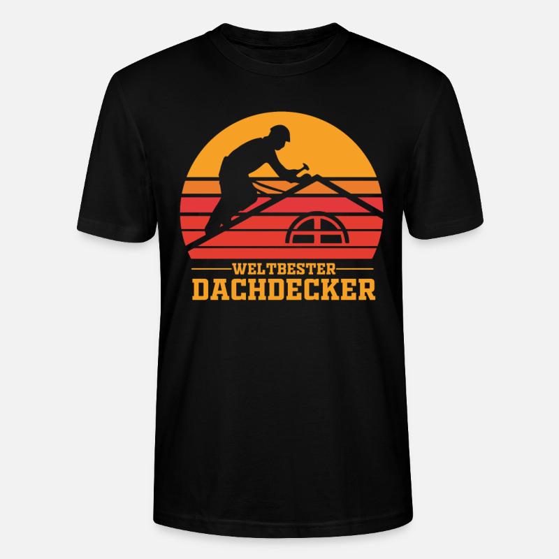 Dachdecker Dachdecker Dachdecker - Stanley/Stella Unisex Bio-T-Shirt CRAFTER - Schwarz
