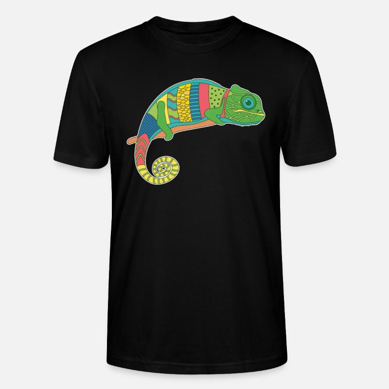 Chameleon Bunt - Stanley/Stella Unisex Bio-T-Shirt CRAFTER - Schwarz