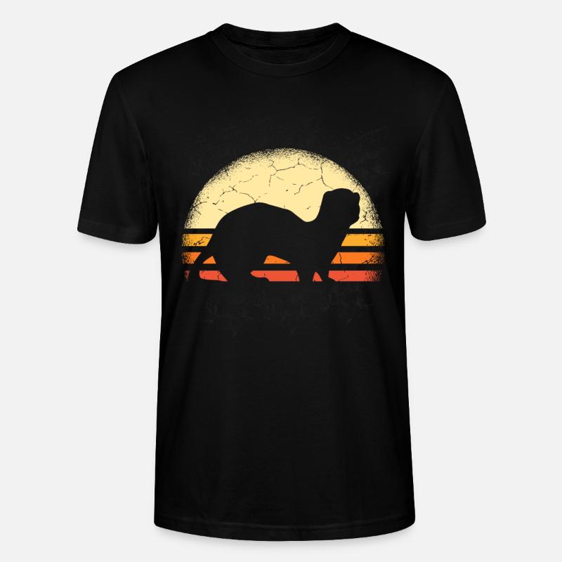 Frettchen Marder - Stanley/Stella Unisex Bio-T-Shirt CRAFTER - Schwarz