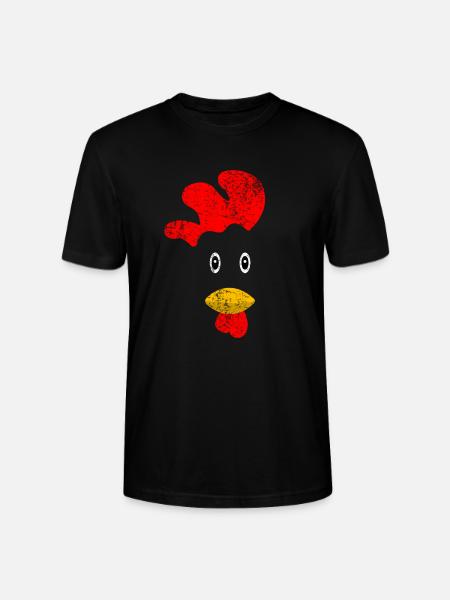 chicken - Stanley/Stella CRAFTER Unisex Organic T-Shirt - black