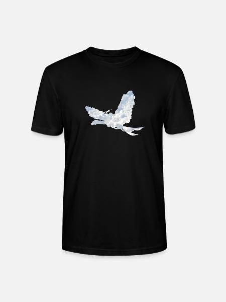 Clouds Bird - Stanley/Stella CRAFTER Unisex Organic T-Shirt - black