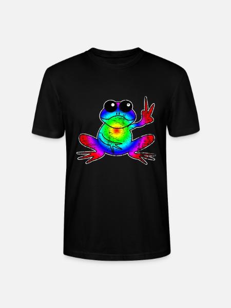 frog - Stanley/Stella CRAFTER Unisex Organic T-Shirt - black