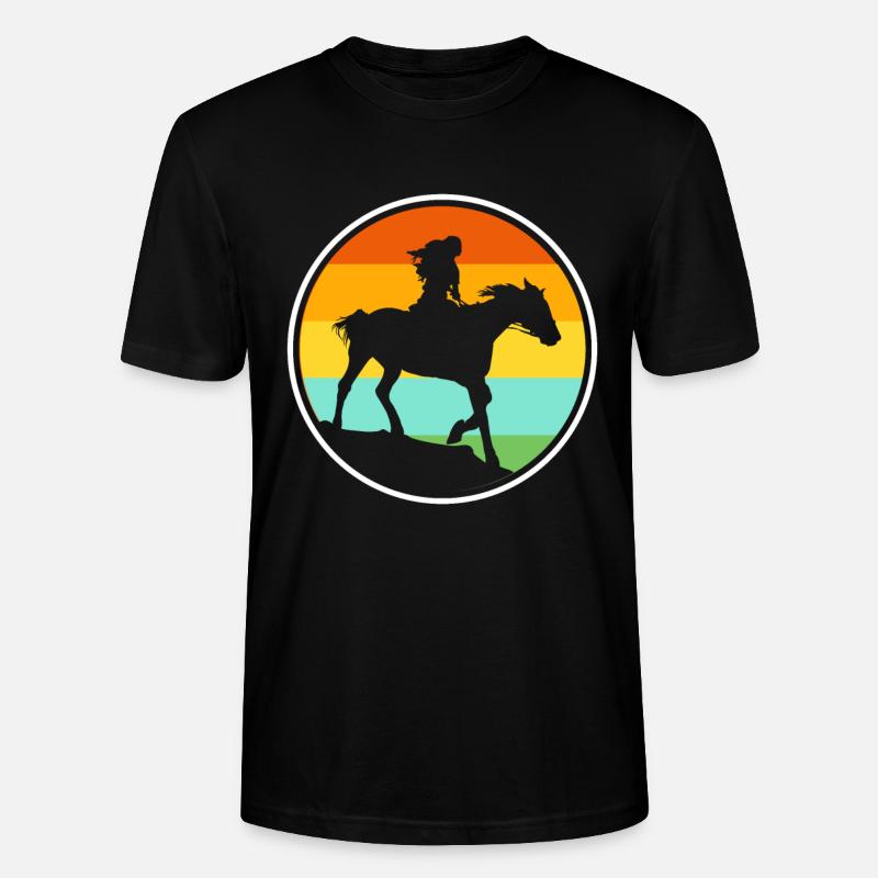 cheval - T-shirt bio CRAFTER Stanley Stella Unisexe - noir