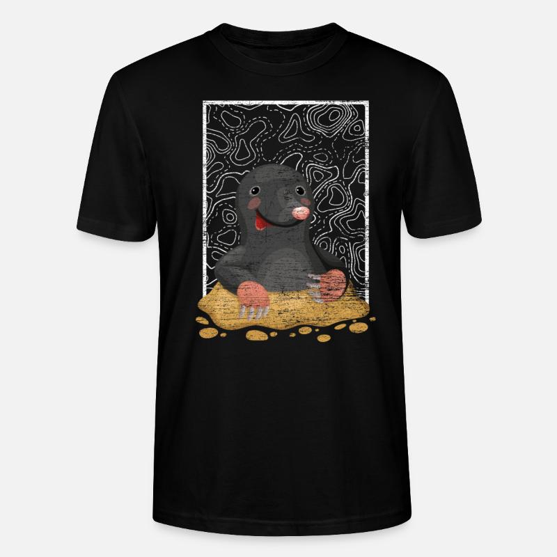 Mole Surface - Stanley/Stella CRAFTER Unisex Organic T-Shirt - black
