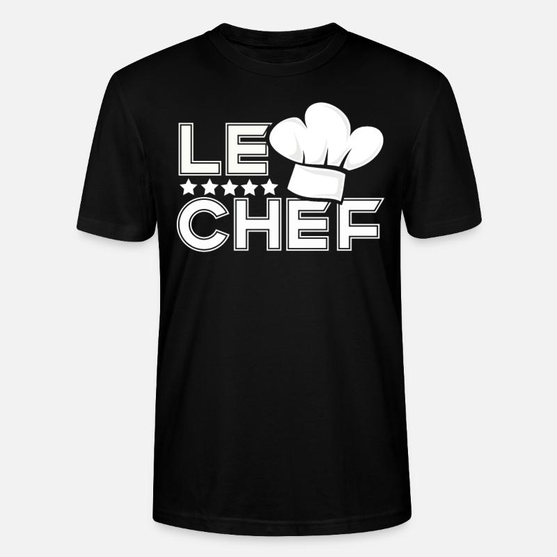 Koch - Le Chef - Stanley/Stella Unisex Bio-T-Shirt CRAFTER - Schwarz