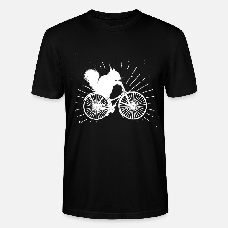 Écureuil de bicyclette - T-shirt bio CRAFTER Stanley Stella Unisexe - noir