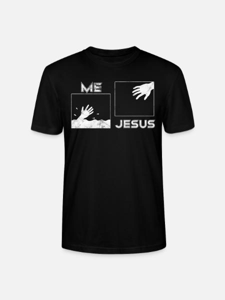 Jesus Bible Rescue - Stanley/Stella CRAFTER Unisex Organic T-Shirt - black