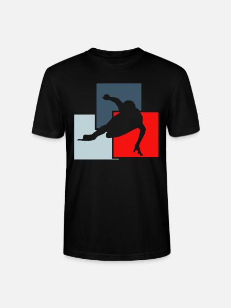 Speed skating winter - Stanley/Stella CRAFTER Unisex Organic T-Shirt - black
