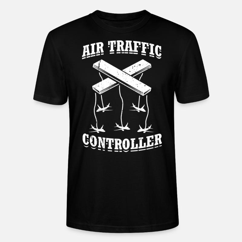 Air traffic controller - Stanley/Stella Unisex Bio-T-Shirt CRAFTER - Schwarz