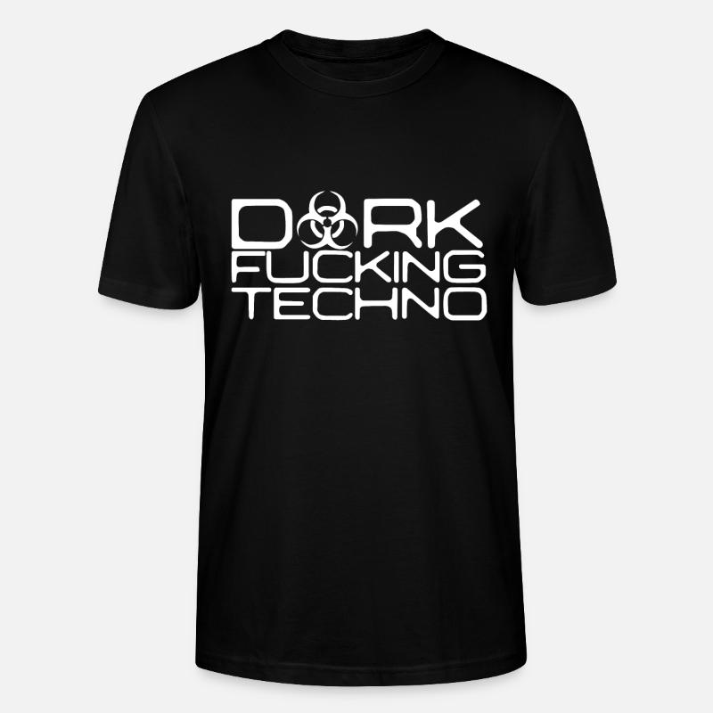 DARK F. TECHNO - Hardstyle - Stanley/Stella Unisex Bio-T-Shirt CRAFTER - Schwarz
