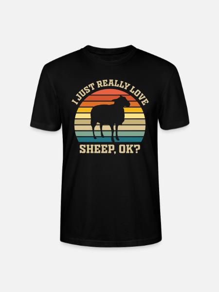Sheep - shepherd shepherd gift idea - Stanley/Stella CRAFTER Unisex Organic T-Shirt - black