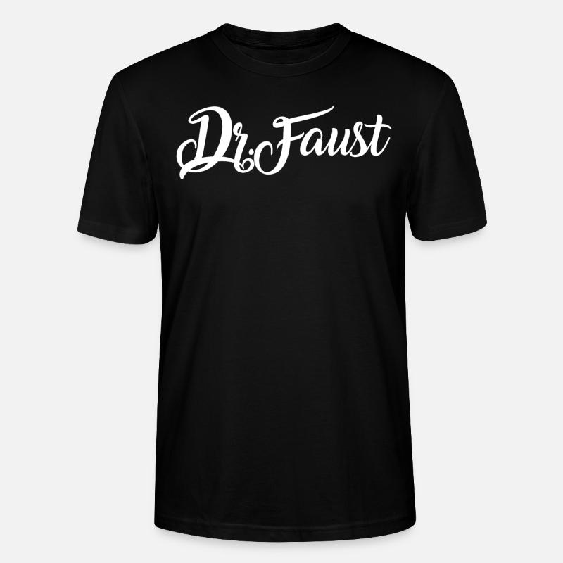 Dr. Typographie Faust - T-shirt bio CRAFTER Stanley Stella Unisexe - noir