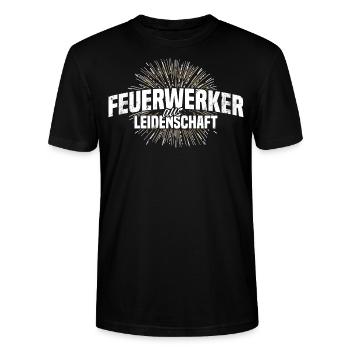 feuerwerk - Stanley/Stella Unisex Bio-T-Shirt CRAFTER - Schwarz - Vorne - Alina (178cm) & Michal (187cm)