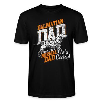 Dalmatiner - Stanley/Stella Unisex Bio-T-Shirt CRAFTER - Schwarz - Vorne - Alina (178cm) & Michal (187cm)