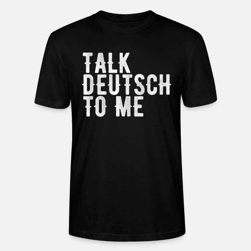 Sprich Deutsch mit mir - Stanley/Stella Unisex Bio-T-Shirt CRAFTER - Schwarz