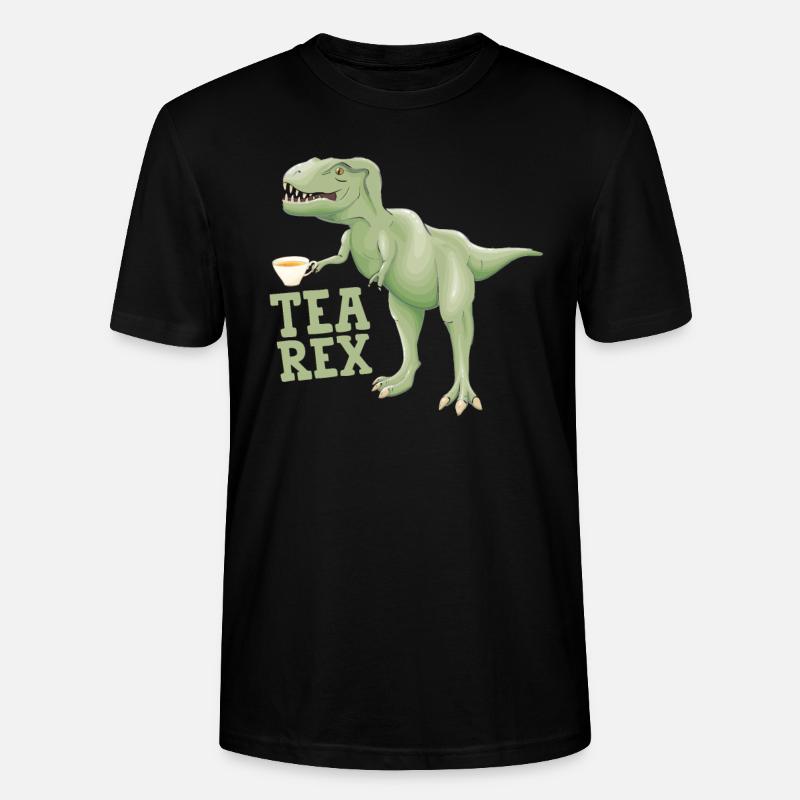 Tea Rex - Stanley/Stella CRAFTER Unisex Organic T-Shirt - black