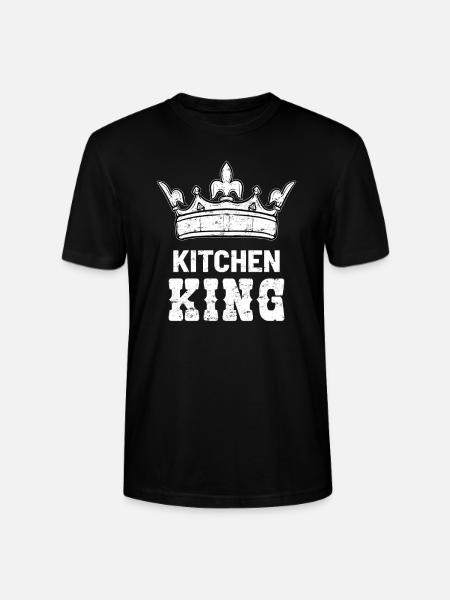 Chef cook kitchen king - Stanley/Stella CRAFTER Unisex Organic T-Shirt - black
