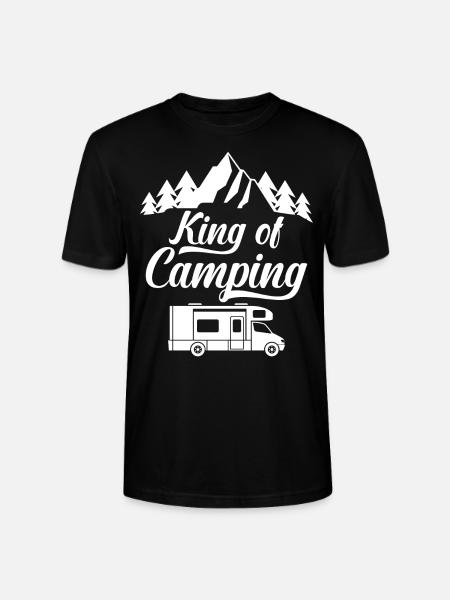 Camping, camping, gift, camping - Stanley/Stella CRAFTER Unisex Organic T-Shirt - black