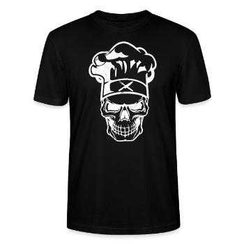 Koch - Stanley/Stella Unisex Bio-T-Shirt CRAFTER - Schwarz - Vorne - Alina (178cm) & Michal (187cm)