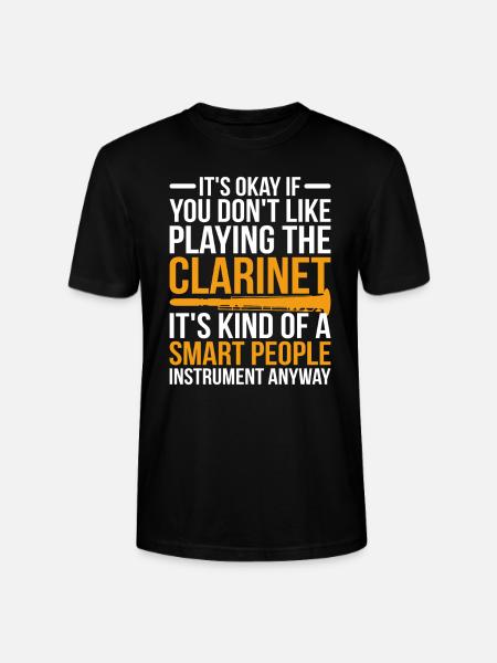 Clarinet musician - Stanley/Stella CRAFTER Unisex Organic T-Shirt - black