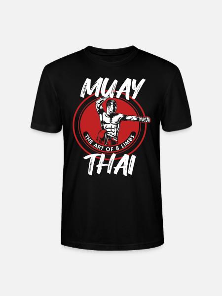 Muay Thai fighter gift - Stanley/Stella CRAFTER Unisex Organic T-Shirt - black