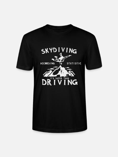 Skydiving - Stanley/Stella Unisex Bio-T-Shirt CRAFTER - Schwarz