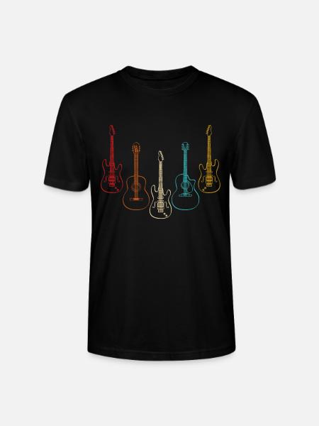 guitar - Stanley/Stella CRAFTER Unisex Organic T-Shirt - black