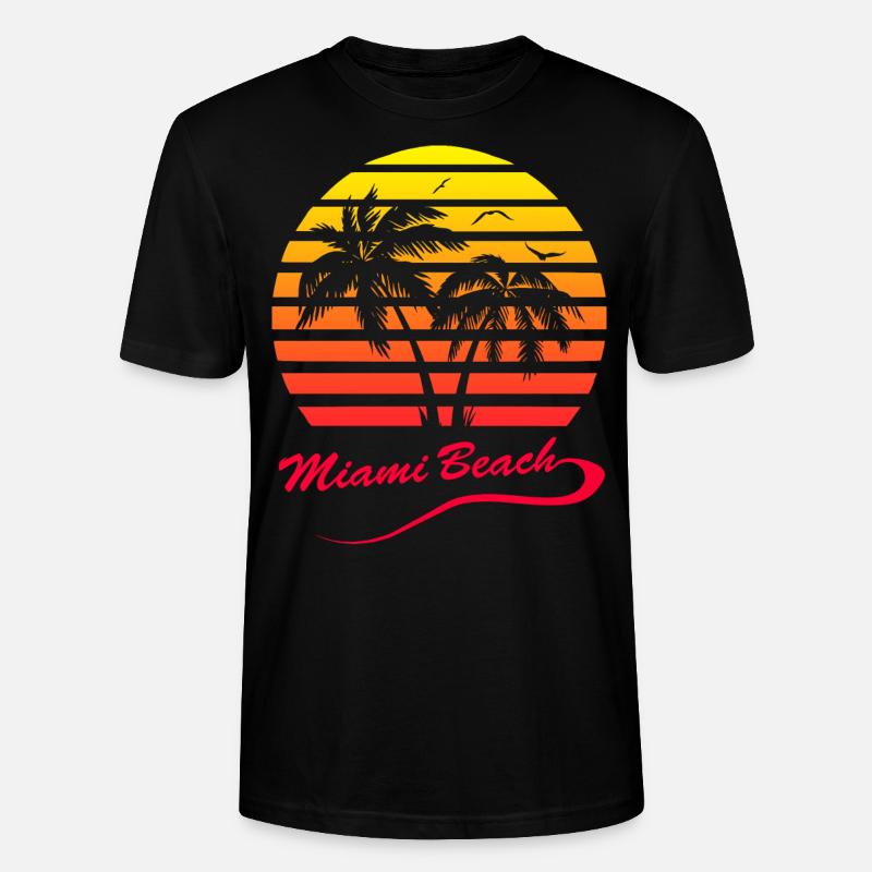 Miami Beach - Stanley/Stella Unisex Bio-T-Shirt CRAFTER - Schwarz