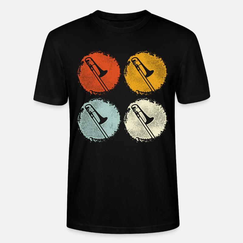 trombone - T-shirt bio CRAFTER Stanley Stella Unisexe - noir