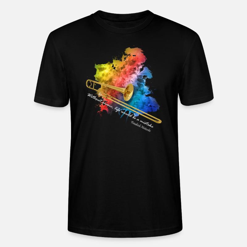 posaune - Stanley/Stella Unisex Bio-T-Shirt CRAFTER - Schwarz