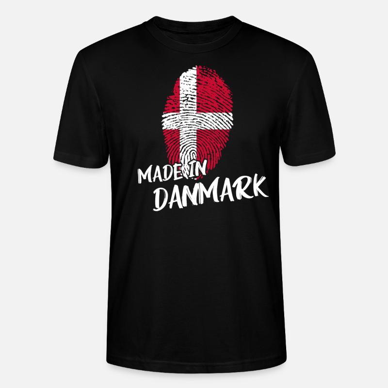 Danemark danmark ADN - T-shirt bio CRAFTER Stanley Stella Unisexe - noir