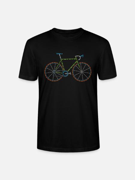 Bicycle lover gift - Stanley/Stella CRAFTER Unisex Organic T-Shirt - black