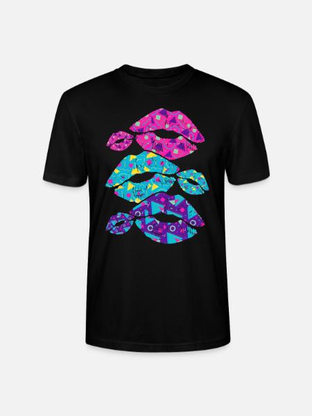 80s fashion - Stanley/Stella CRAFTER Unisex Organic T-Shirt - black