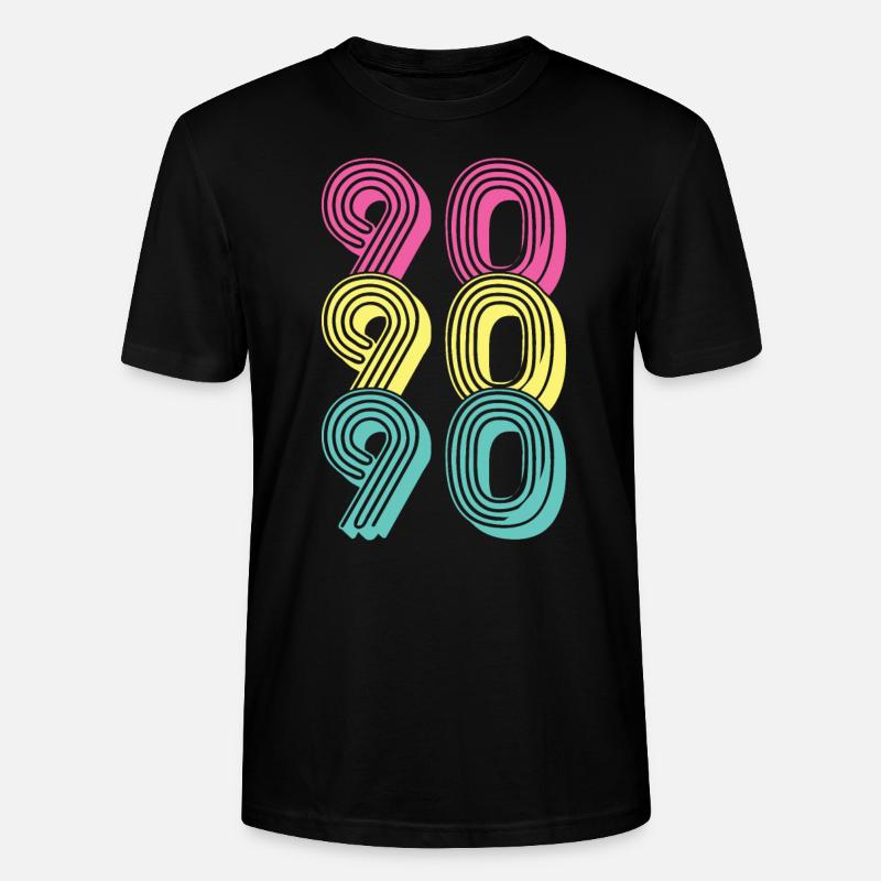 90er Geschenk - Stanley/Stella Unisex Bio-T-Shirt CRAFTER - Schwarz