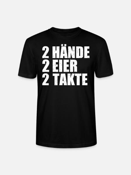 Zweitakt Moped Motorrad 2 Takt Eier Otto Motor - Stanley/Stella Unisex Bio-T-Shirt CRAFTER - Schwarz