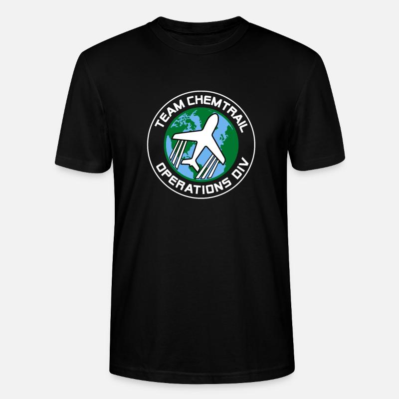Luftfahrt-PilotTeam Chemtrail - Stanley/Stella Unisex Bio-T-Shirt CRAFTER - Schwarz