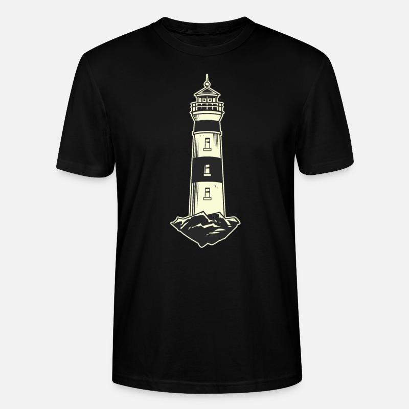 Leuchtturm Lighthouse - Stanley/Stella Unisex Bio-T-Shirt CRAFTER - Schwarz