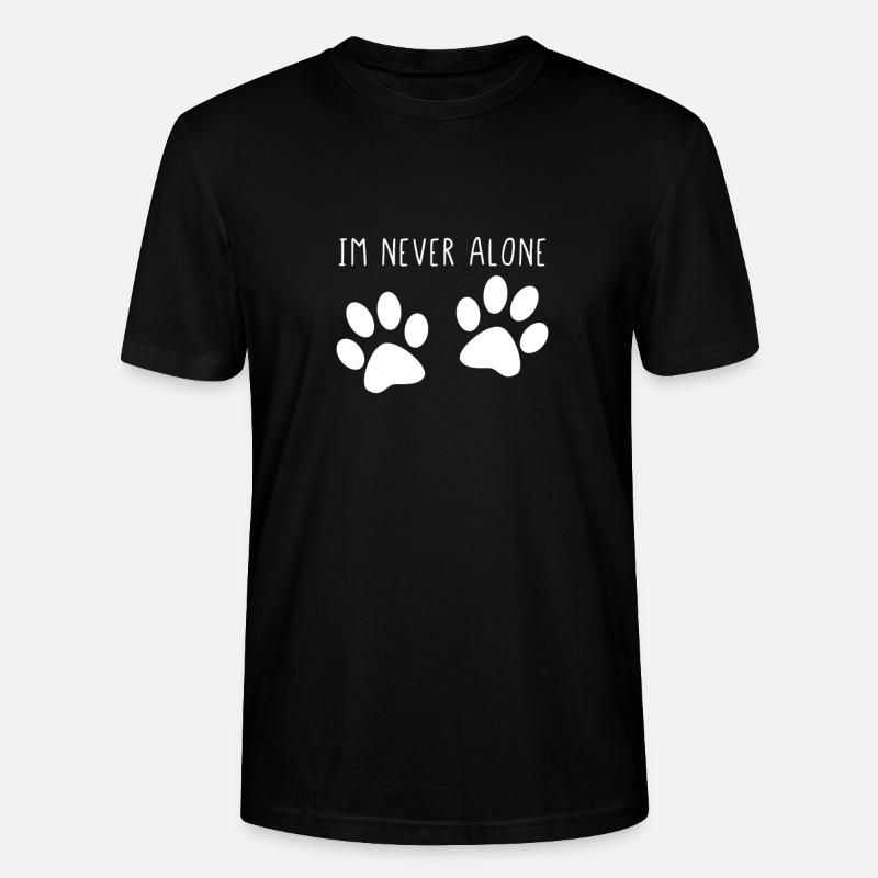Im never alone - Stanley/Stella Unisex Bio-T-Shirt CRAFTER - Schwarz