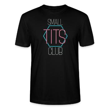 Small Tits Club - Stanley/Stella Unisex Bio-T-Shirt CRAFTER - Schwarz - Vorne - Alina (178cm) & Michal (187cm)