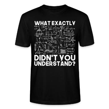 Physik Mathematik - Stanley/Stella Unisex Bio-T-Shirt CRAFTER - Schwarz - Vorne - Alina (178cm) & Michal (187cm)