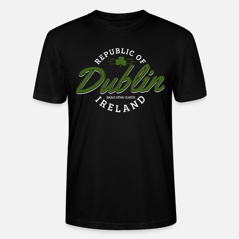 Dublin Irland - Stanley/Stella Unisex Bio-T-Shirt CRAFTER - Schwarz