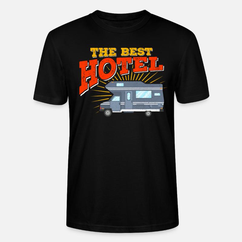 Camping Wohnwagen Wohnmobil - Stanley/Stella Unisex Bio-T-Shirt CRAFTER - Schwarz