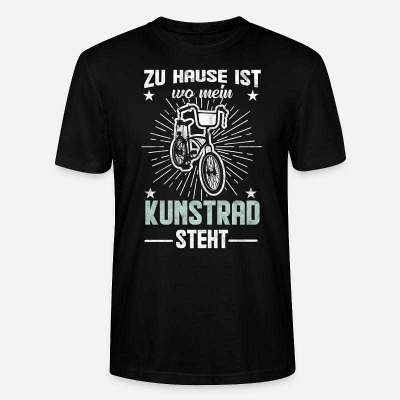 Kunstrad Spruch Geschenkidee - Stanley/Stella Unisex Bio-T-Shirt CRAFTER - Schwarz
