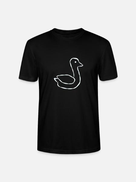 Duck animal - Stanley/Stella CRAFTER Unisex Organic T-Shirt - black