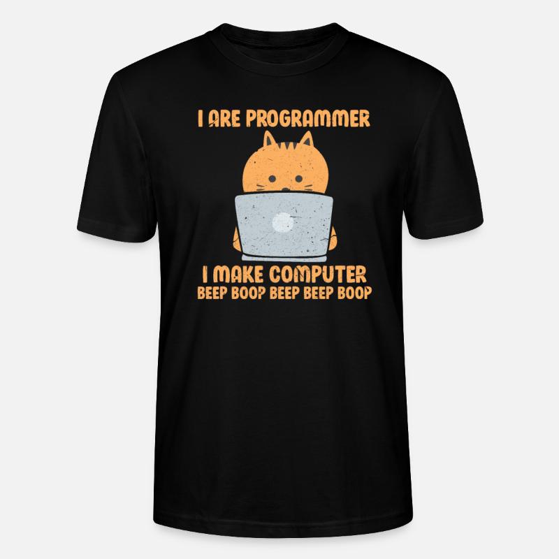 Programmeur - T-shirt bio CRAFTER Stanley Stella Unisexe - noir