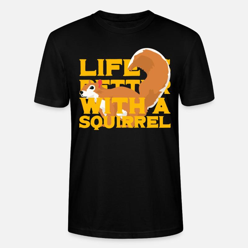 Eichhörnchen Eichhörnchen - Stanley/Stella Unisex Bio-T-Shirt CRAFTER - Schwarz