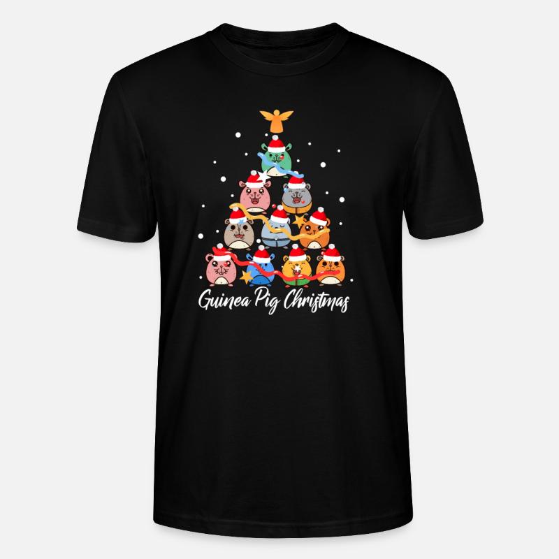 Cochons d’Inde de Noël - T-shirt bio CRAFTER Stanley Stella Unisexe - noir