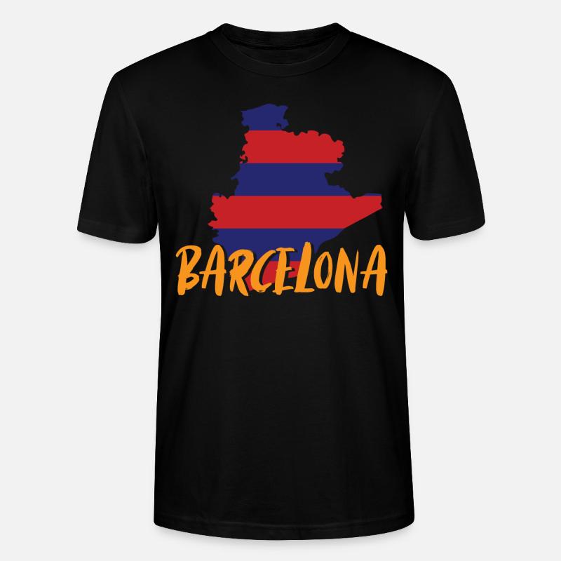 Barcelone - T-shirt bio CRAFTER Stanley Stella Unisexe - noir